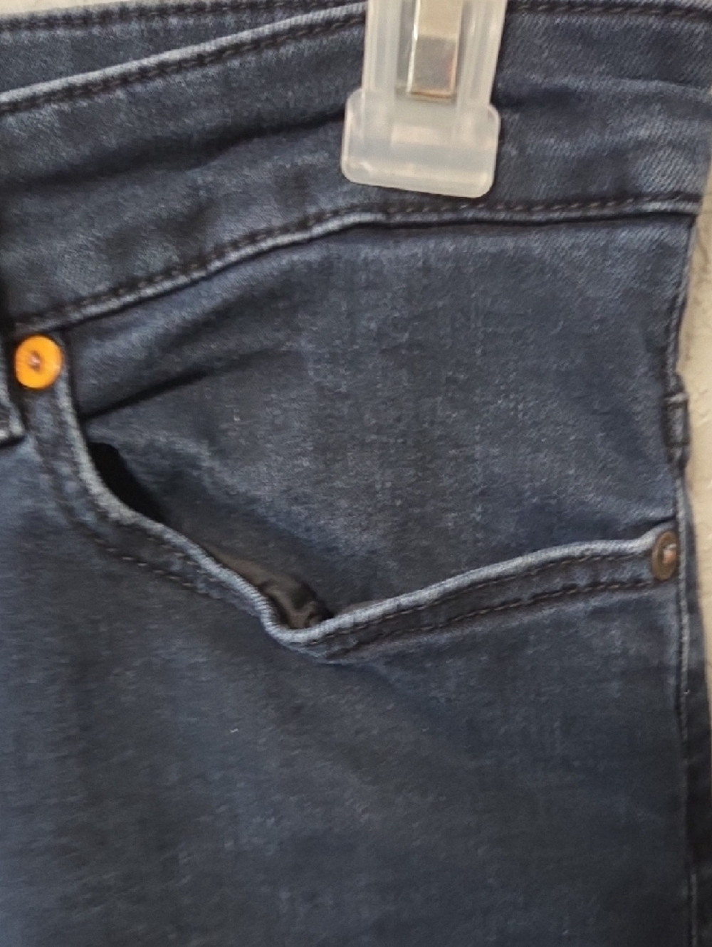 BOSS Hugo Boss Slim Straight Jeans Dark Blue Size 33x30" [1456] - Picture 4 of 9